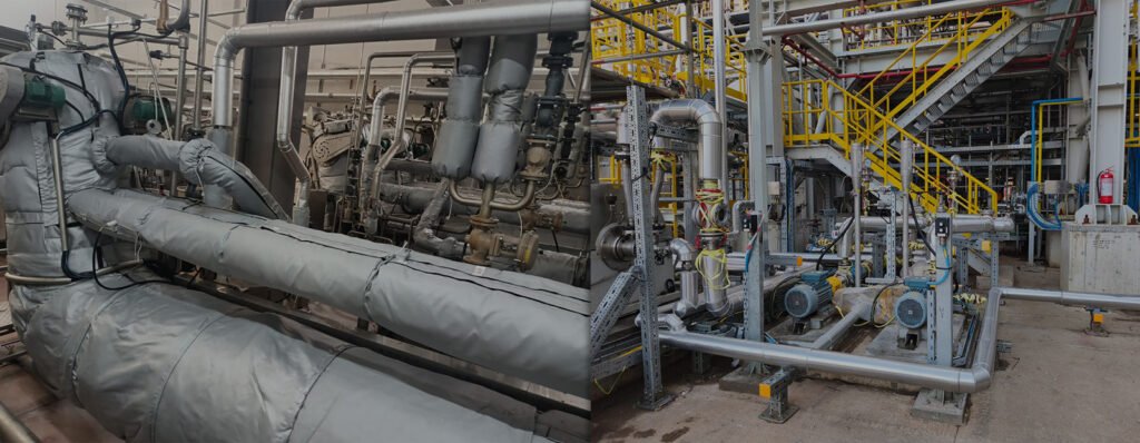 endüstriyel boru izolasyonu uygulaması - buhar ve sıcak su hatlarında ısı yalıtımı